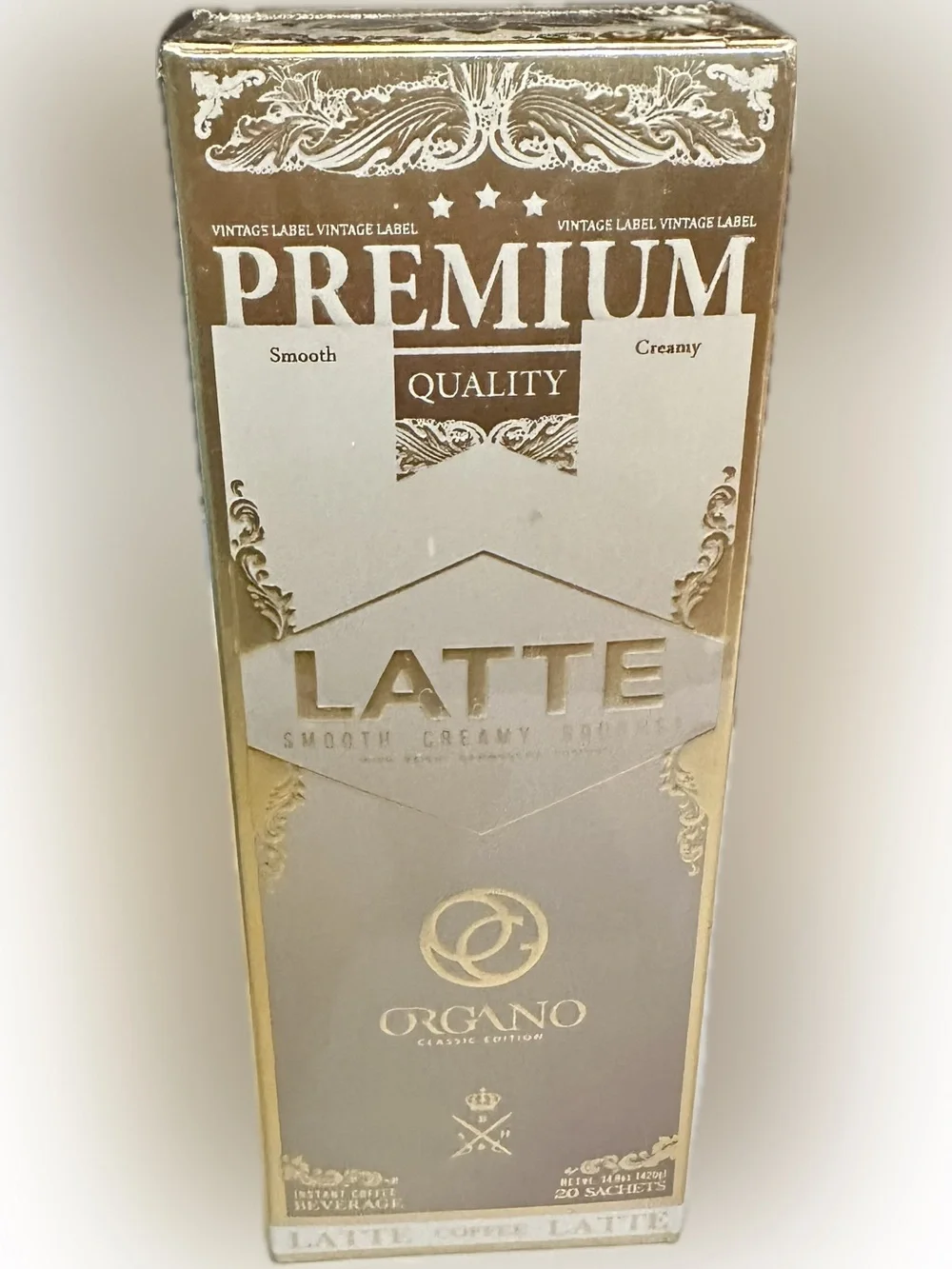 2021 INSTANT PREMIUM LATTE MIX 20 SACHETS COFFEE JAVA HOT DRINK BEVERAGE SEALED